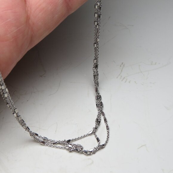 *925 Sterling Silver Multi chain Necklace - Picture 2 of 4